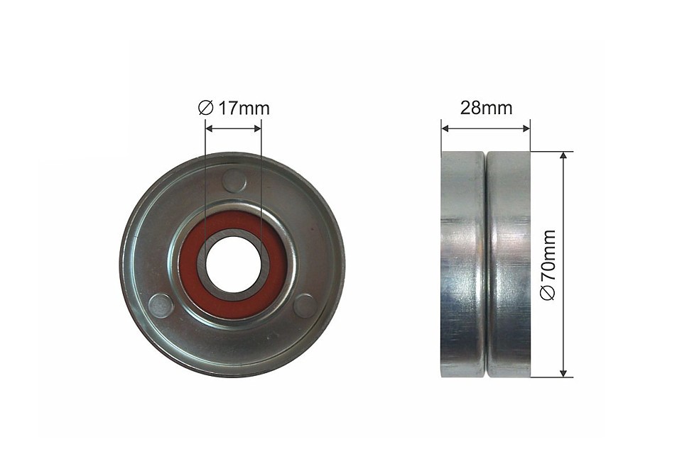 NTY Idler Pulley Serpentine Belt Tensioner RNK-KA-004 for Hyundai KIA - Image 4