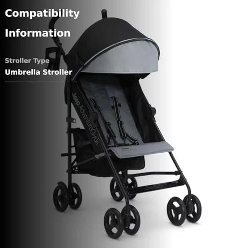 Cochecito Jeep AdventureGlyde de Delta para niños - ligero, compacto, negro/gris Foto 4 de 4