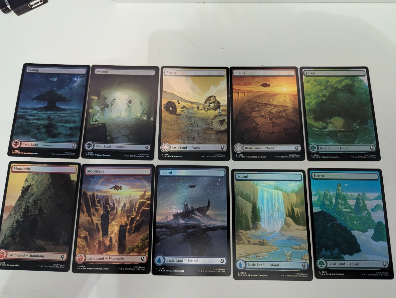 FOIL - Full Art Land Set - MTG Avatar: The Last Airbender TLA