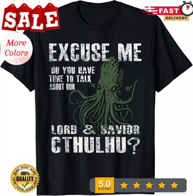 2025/Lord _ Savior Cthulhu Funny Parody Religion Gift Unisex T-Shirt