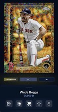 TOPPS BUNT DIGITAL 2025 GILDED WADE BOGGS RED SOX MINI DIAMOND BASE LEGENDARY/50