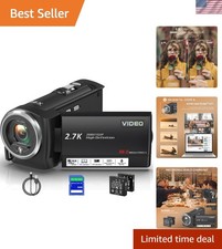 Sleek 56MP Vlogging Camera with Live Streaming  Dual Batteries for Duration