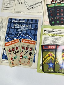 Vintage Intellivision Manuals & Overlays Lot - 34  + Intellivoice Set Manual