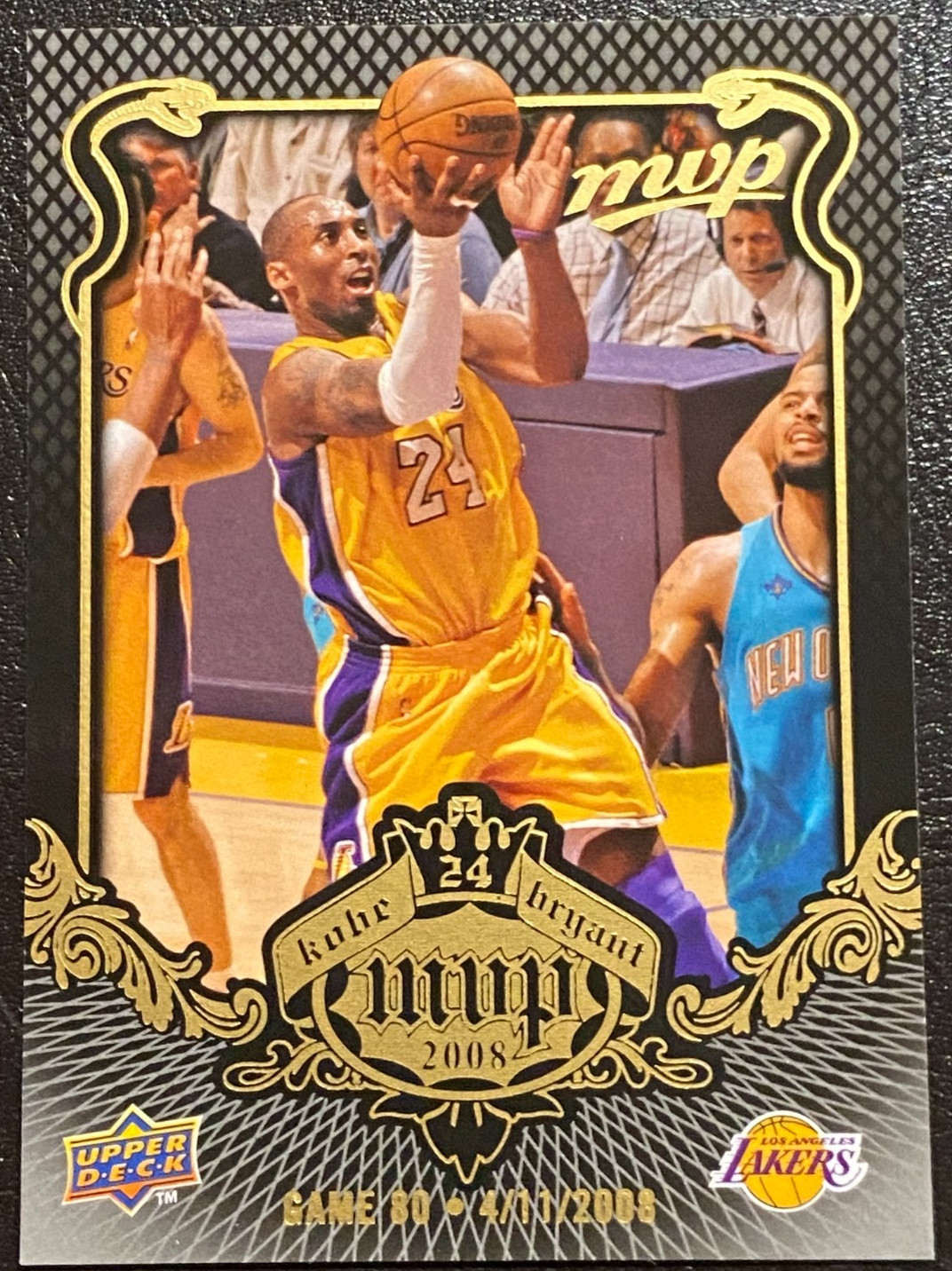 2008-09 Upper Deck MVP - Kobe Bryant Mvp Kobe Bryant #KB-80 Black Border