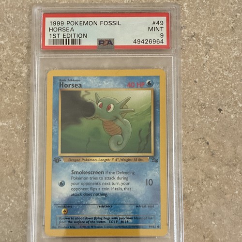 Horsea (1st Edition) graded PSA 9 for sale on eBay