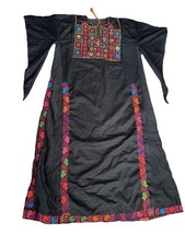 Antique Heritage Palestinian Thobe Hand-Embroidered Arabic Dress