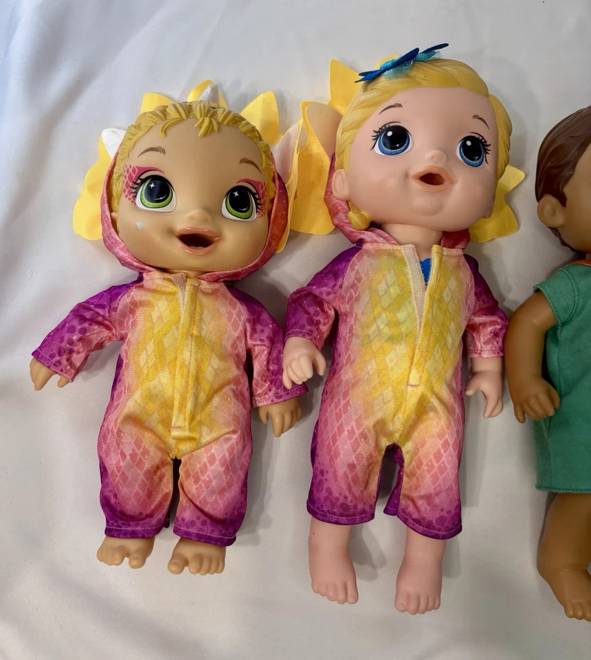 RARO Baby Alive Dulce Cucharada NIÑO Muñeca Pelo Morena Y Otros Bebés! Paquete 4 Foto 4 de 4