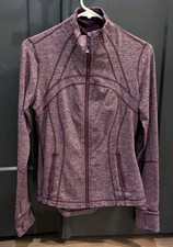 Lululemon Define Jacket Heathered Wine Burgundy Plum Size 8