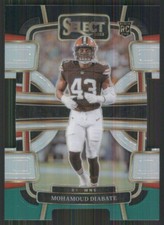 2023 Select Prizm Black and Green Die Cut #23 Mohamoud Diabate Browns 1806