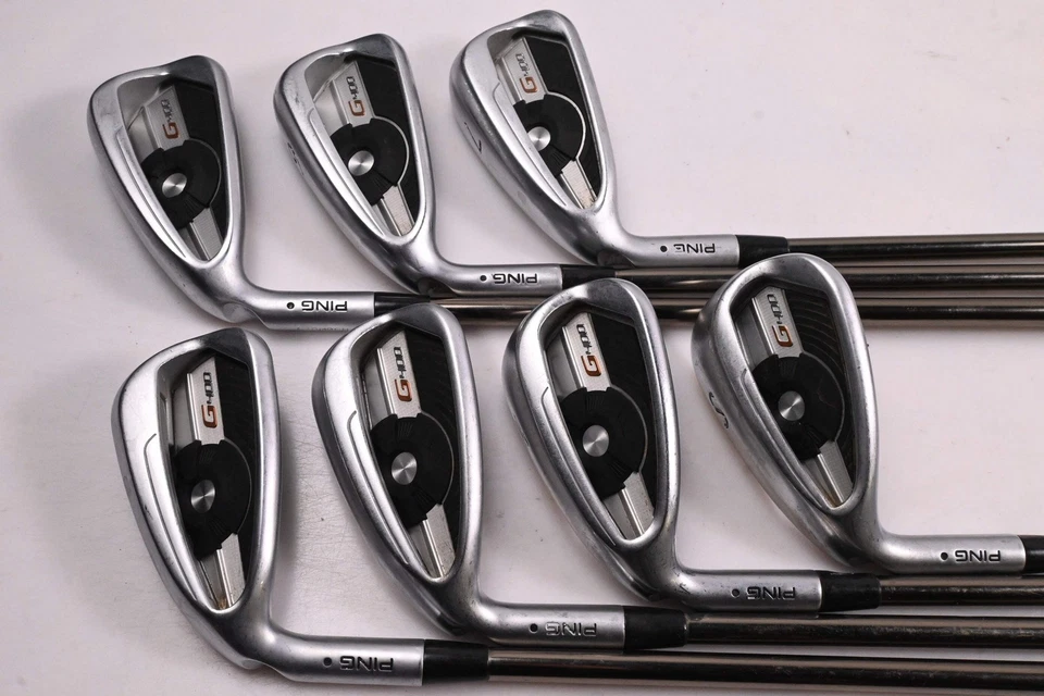 Left Hand Ping G400 Irons / 5-PW+SW / Black Dot / Regular Flex UST Recoil ES780 - Image 2 of 4