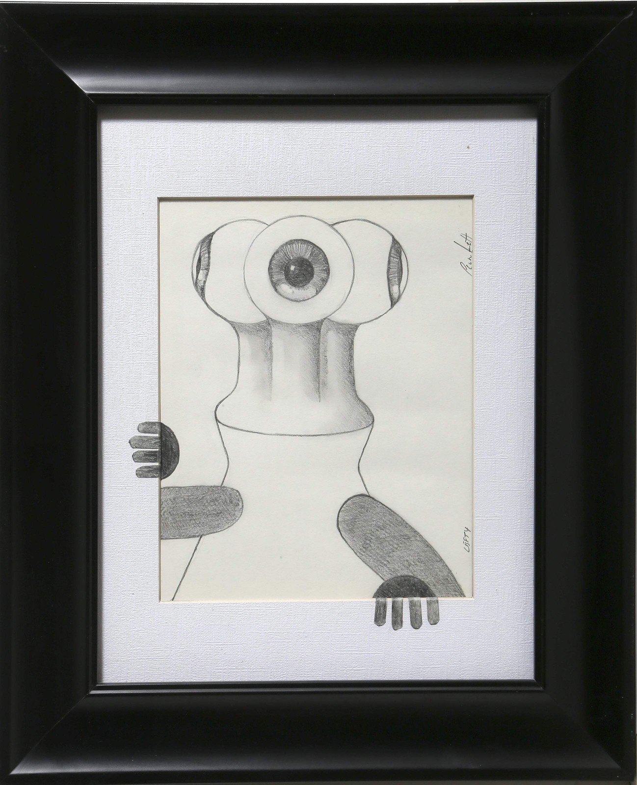 Drawing On Paper, Signed And Titled In Pencil