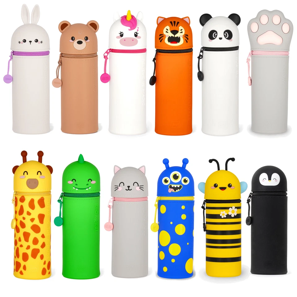 Legami Kawaii Federmäppchen Federmappe Stiftehalter Panda Dino Einhorn Tiger