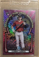 2023 Bowman Rookie Favorites Corbin Carroll Pink Mojo /199 ROYF-1 RC