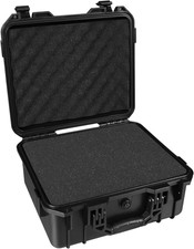 Hard Case, 13.6 X 11.4 X 6 Inch Portable Weather Waterproof Protective Camera Ca
