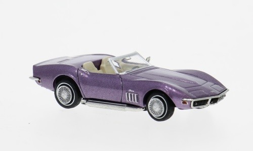 Brekina 19995 - 1/87 Chevrolet Corvette C3, Violet, 1967 - New