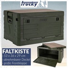 Storage Box 45 L Camping Klappbox Klappkiste faltbar 53 x 36 x 29 cm Grün trucky