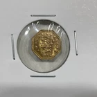 1856 California Gold Liberty Head Round 1/2 dollar Token/Coin: Bear on back