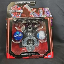 BAKUGAN Starter Pack Special Attack Nillious Titanium Dragonoid & Trox NEW