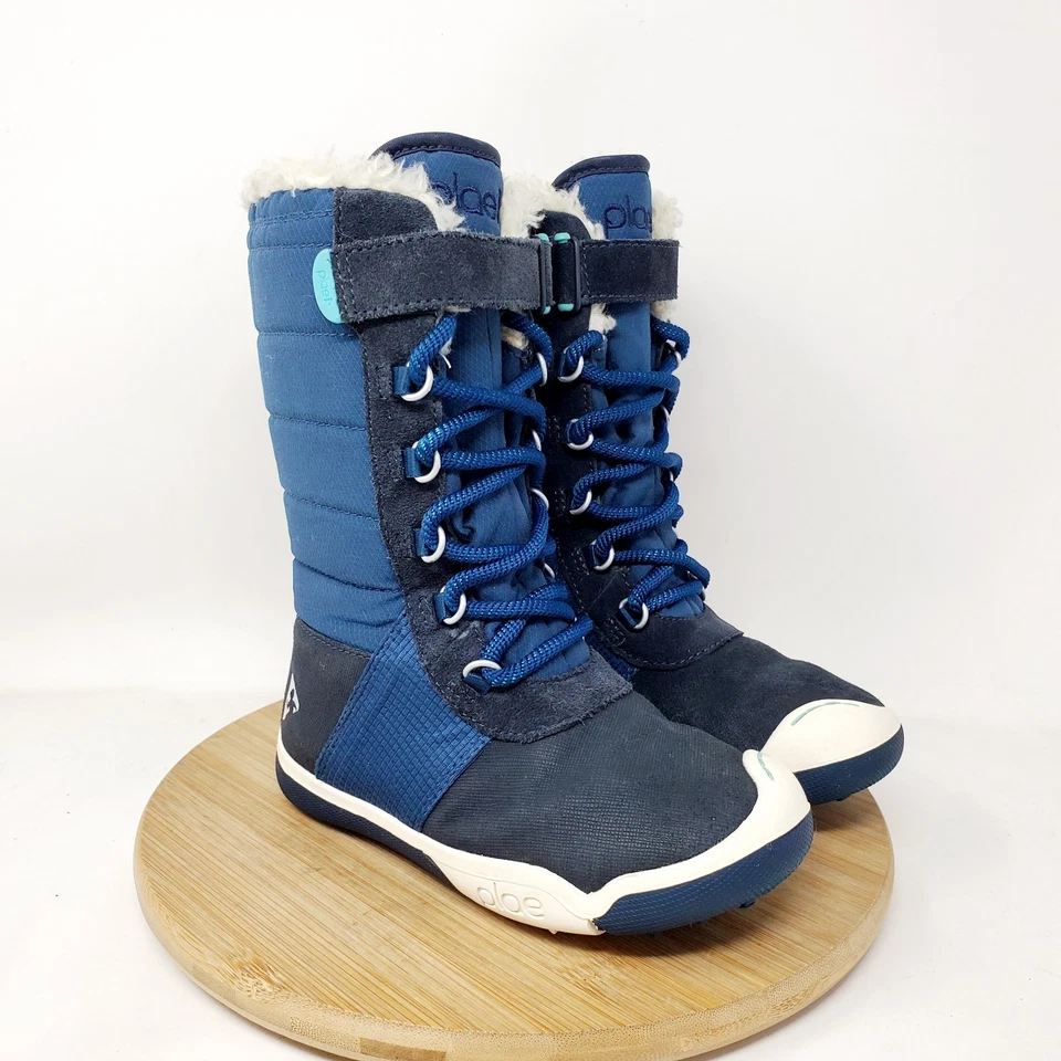 Plae JACK Boots Kids 9 High Top Blue Waterproof Rain Snow Insulated Sneaker Shoe - Image 2 of 4