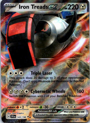 Iron Treads ex 143/198 Double Rare Scarlet & Violet Base Set