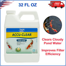 API POND ACCU-CLEAR Pond Water Clarifier 32-Ounce Bottle, Help Clear Cloudy Pond