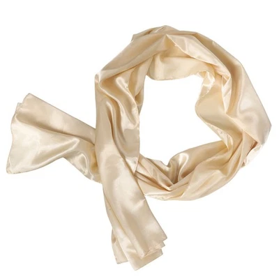 Long Châle Formel Écharpe De Mariée Foulards En Soie Pour Les Femmes - Photo 1/4