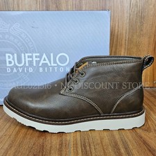 BUFFALO Men's Metcalf Lace Up Chukka Boots  Brown  Various Sizes