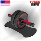 Ab Roller Wheel Workout Equipment for Home Gym Metal Handle Rubber Abdominal