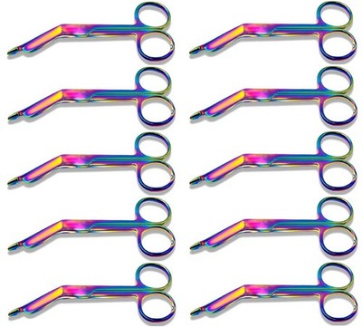 Pack of Bandage Scissors 4.5'' Surgical Medical Instruments Multi Color Economy