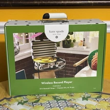 NEW Kate Spade Target 🎯 Portable Polka Dot Record Player Bluetooth Rechargeable