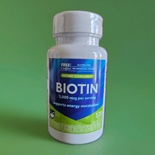 Biotin 1000mcg per serving  Rite-Aid  120 Tab...