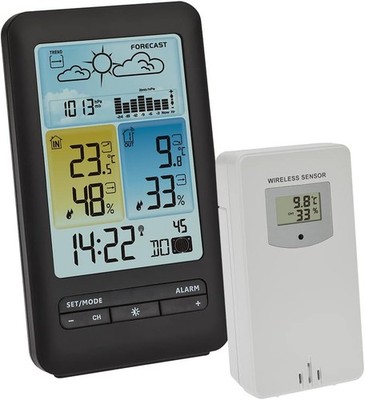 TFA Dostmann Funk-Wetterstation, 35.1165.01, Wettervorhersage mit Symbolen, mit