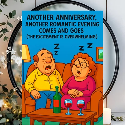 FROMUSTOYOUPRINTS Funny Rude Happy Anniversary Card For Husband Wife Novelty Card For Him For Her