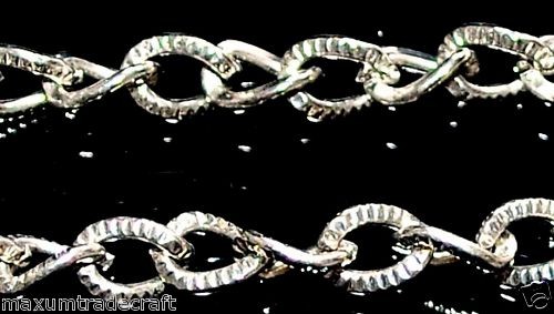 Guirlande En Fil Plat En Nickel De 1 Mètre Chaîne 6,5x4,8 Mm - 第 1/1 張圖片