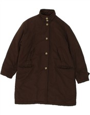 Gianfranco Ferre Womens Padded Coat Uk 14 Large Brown Polyester Bb12