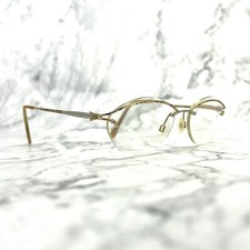 Rodenstock R4202 F Eyeglasses Gold Oval Rimless Frames 53-17-140