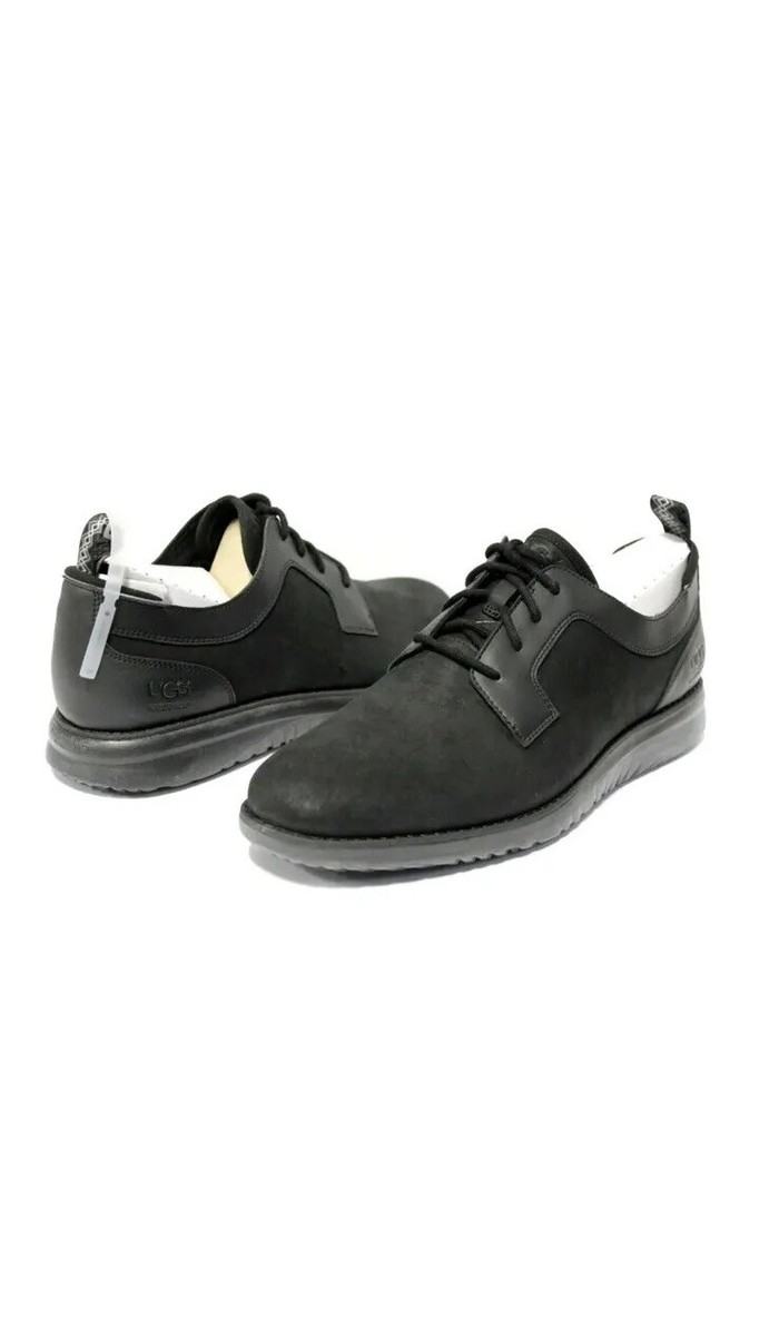 UGG UNION DERBY WATERPROOF LEATHER BLACK SHOES MENS SIZE 14  display picture 1