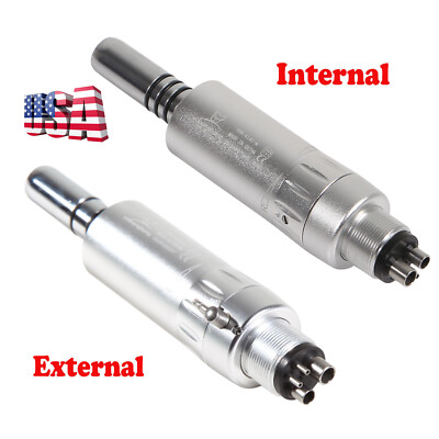 Dental low Speed Air Motor Handpiece 4 Hole External/Inner Spray Yabangbang