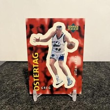 1997-98 Upper Deck NBA Stickers (European) Greg Ostertag 145 Utah Jazz