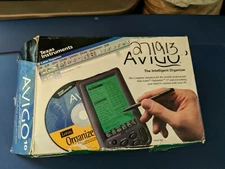 Texas Instruments Avigo 10 2MB intelligent organizer rare Lotus Cue Cat PIM PDA