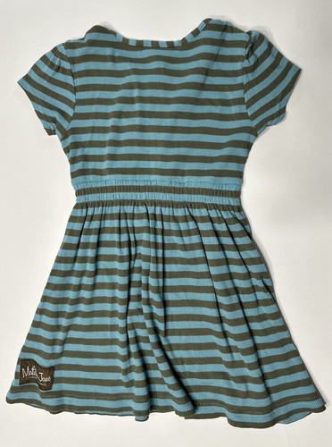 Matilda Jane Secret Fields Vault Blue Striped Dress Size 4 - Picture 2 of 3