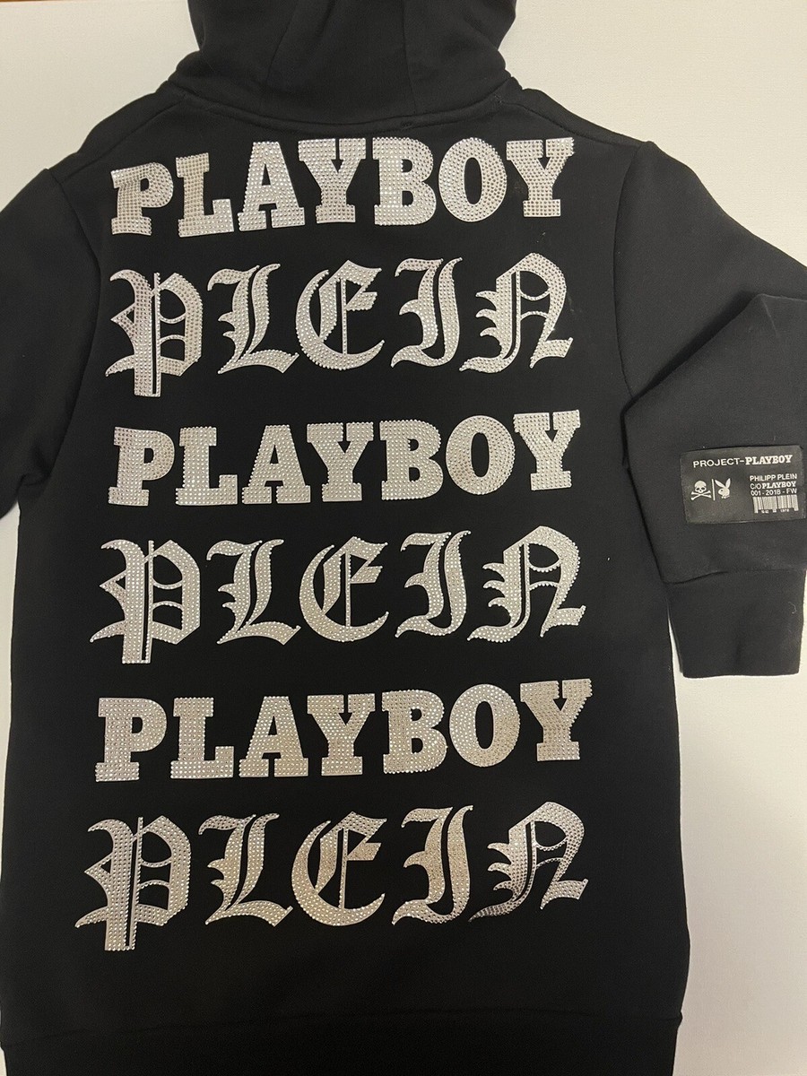 FW 2018 Philipp Plein x Playboy Black Silvstedt Cover Hoodie With