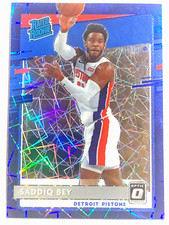 2020-21 Panini Donruss Optic Rated Rookie Blue Velocity Prizm #169 SADDIQ BEY RC