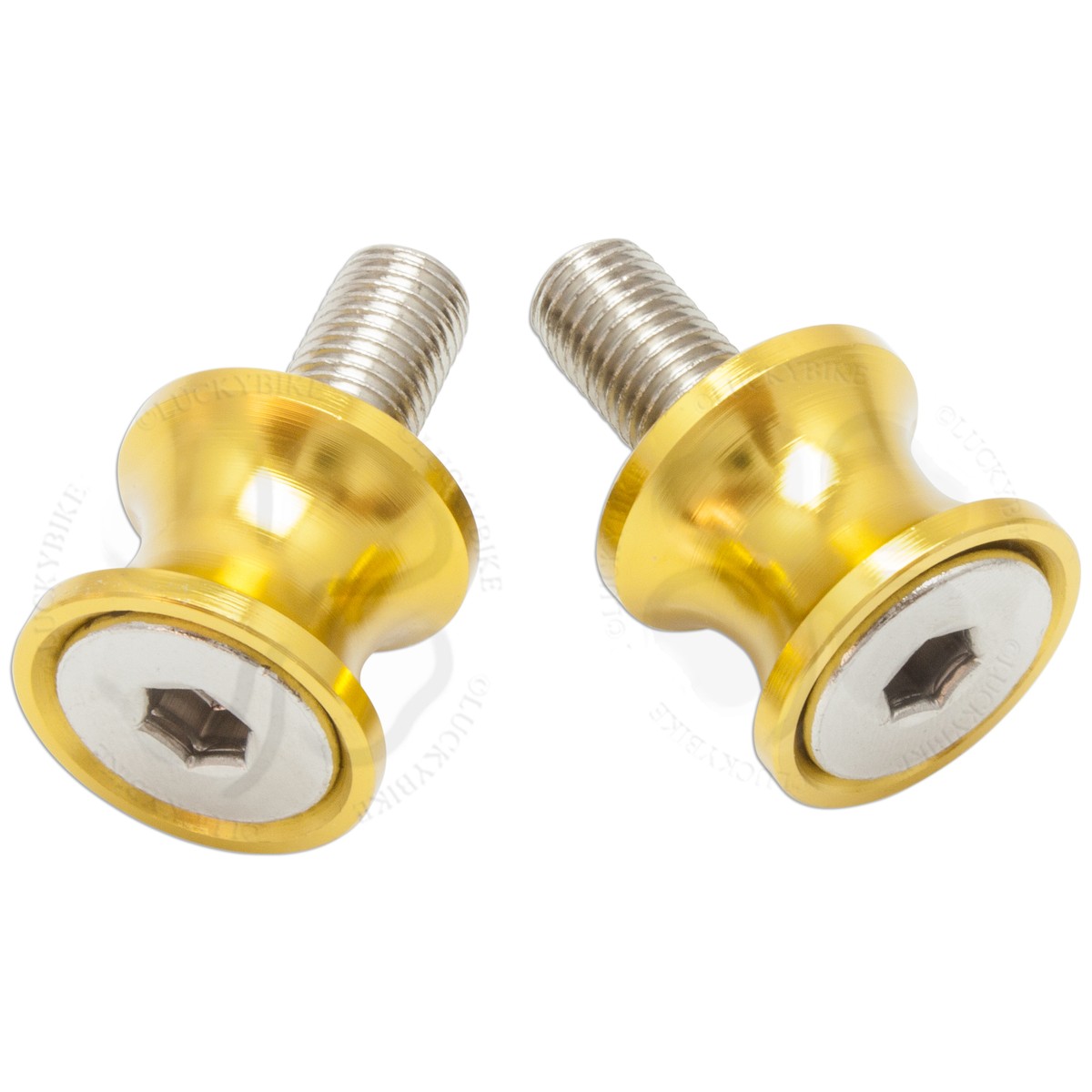 Micro Swingarm Stand Spools Gold For Kawasaki Ninja ZX 6R Mount