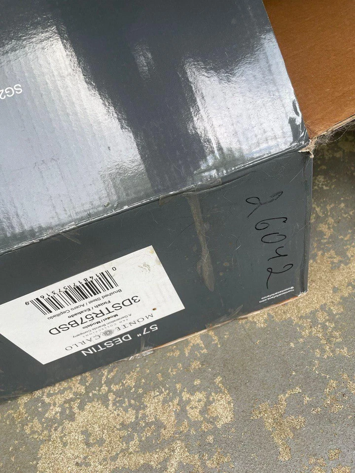 Monte Carlo 3DSTR57BSD 57 Outdoor Ceiling Fan with LED 3 Blades Brushed Steel - Image 3 of 4