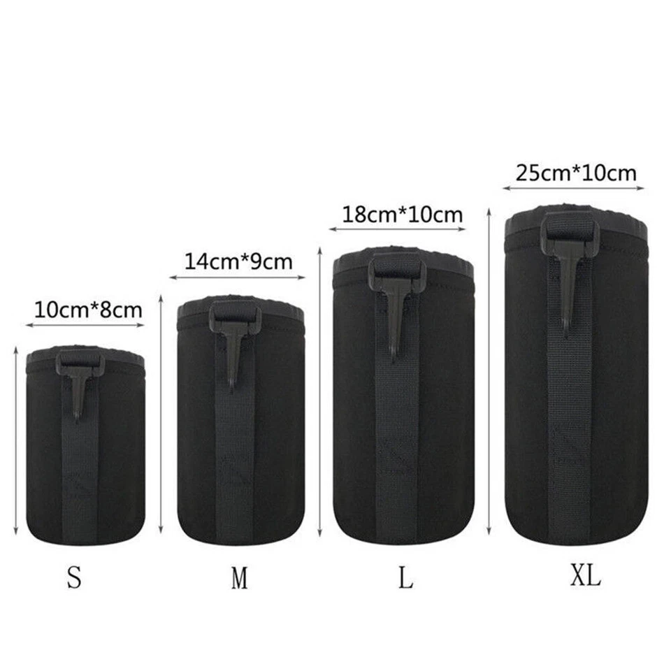 2x S-XL DSLR Camera Len Pouch Case Bag Cover Neoprene For Canon Nikon Sony HOT - Image 3 of 4
