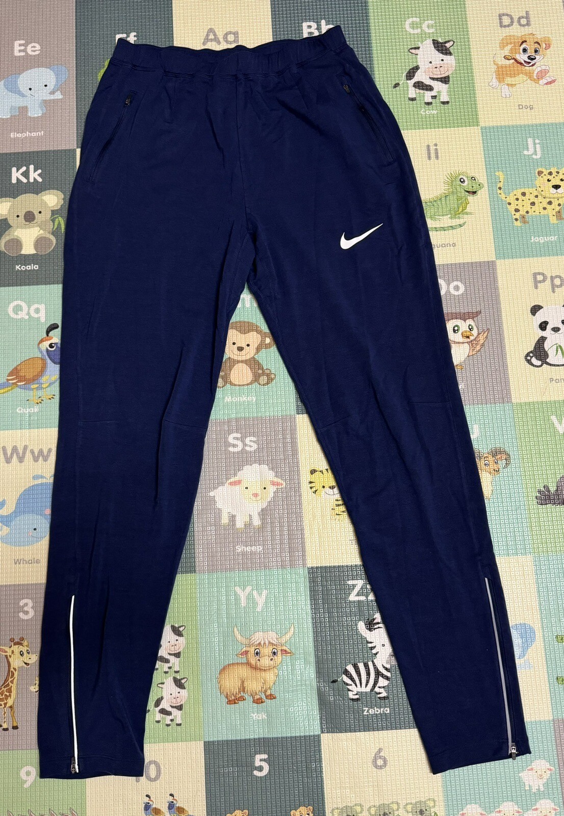 Nike Pro Elite Cotton Pants Mens Sz Large-Tall Navy Track & Field 848916-429