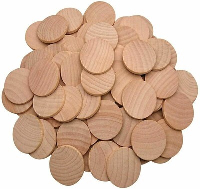 200 Stück Unfertige Holzscheiben zum Basteln, Runde Baumscheibe für DIY O3U1!