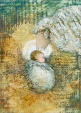 Lamb of God Sherri Buck Baldwin Box of 18 Religious Christmas Cards