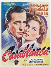 Heim Wandkunst Druck-Vintage Film Film Poster - CASABLANCA - A4, A3, A2,A1